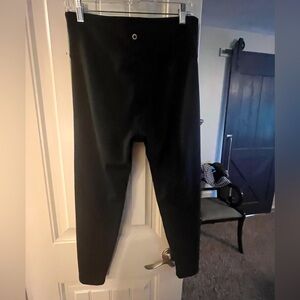 Cycle House Zipfront Black Leggings, size CL
